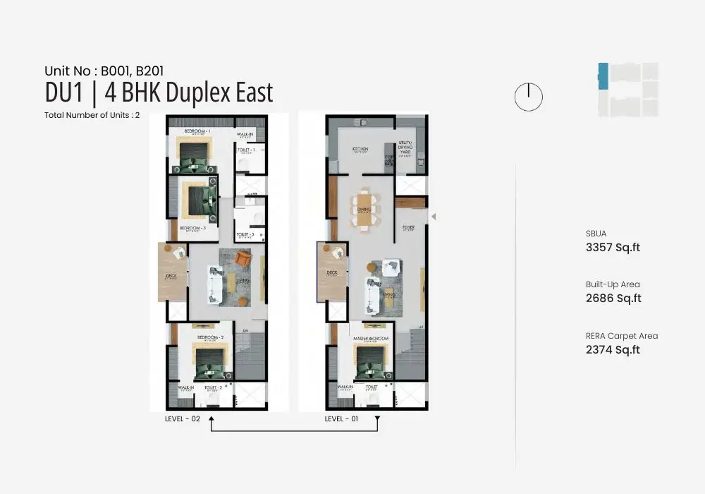 windmere by modern spaaces 4 bhk duplex east